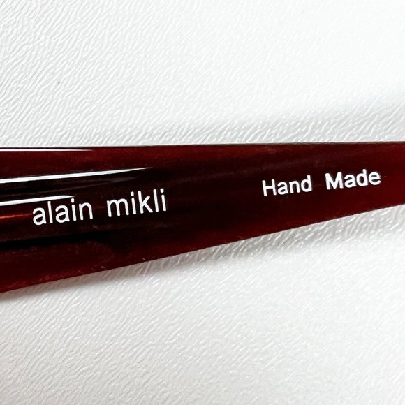 Alain Mikli A0491 16 Eyeglasses Frame Red 52-17-135 Half Rim with Case main image 11